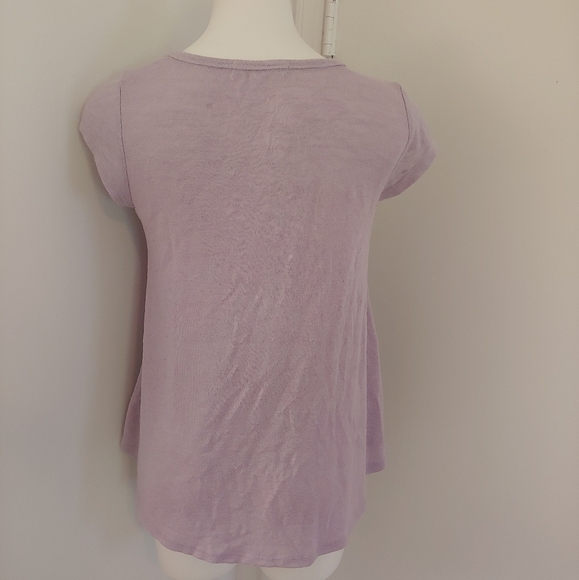 Rewind purple/lavender lace front short sleeve top - Picture 5 of 5